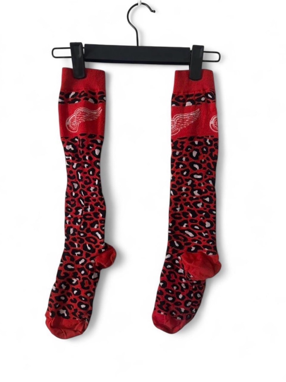 Detroit Red Wings Leopard Print Knee Socks